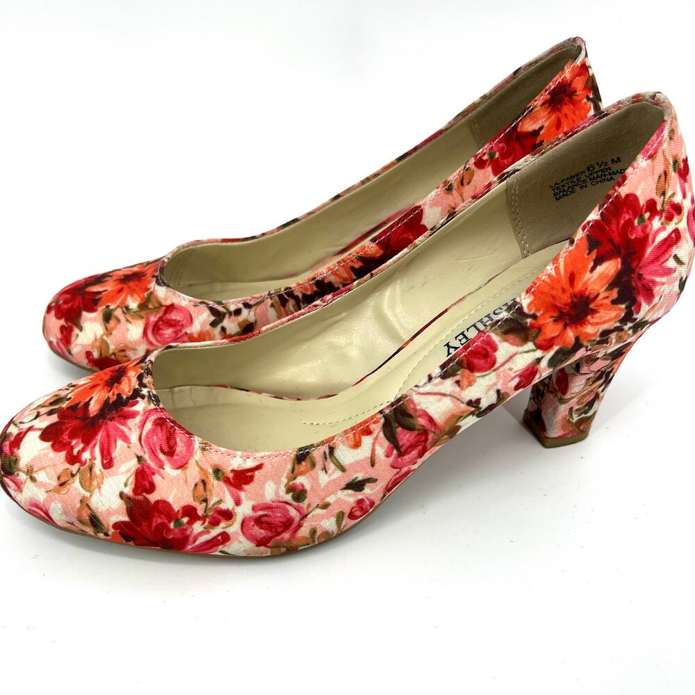 Laura Ashley Floral Pump Heel Shoe Size 6.5